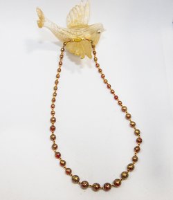 画像1: グラデーションネックレス スプリンクル ゴールド ロッソ