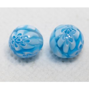 画像: モレッティ　アクアマリーナ　9ミリ　2個入り