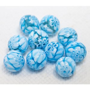 画像: モレッティ　アクアマリーナ　9ミリ　10個入り