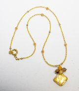 画像: カラーマジックネックレス　ゴールドクリスタル