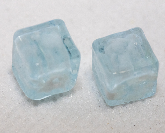 画像1: ダード　8ミリ　2個　ヌーボラ　アクアマリーナ　キアリッシマ