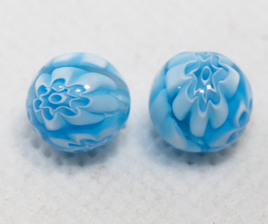 画像1: モレッティ　アクアマリーナ　9ミリ　2個入り