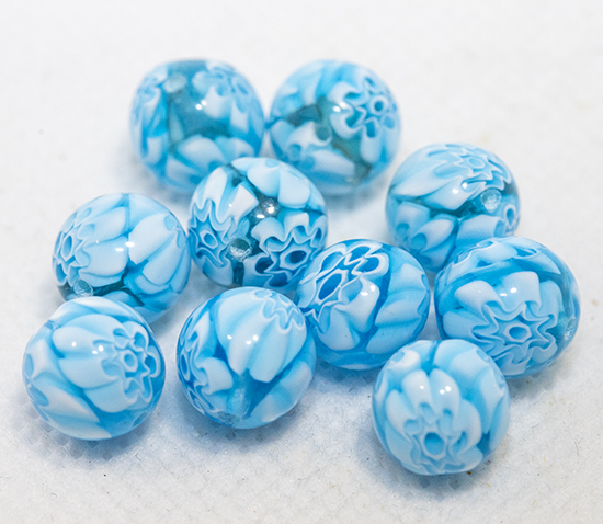 画像1: モレッティ　アクアマリーナ　9ミリ　10個入り